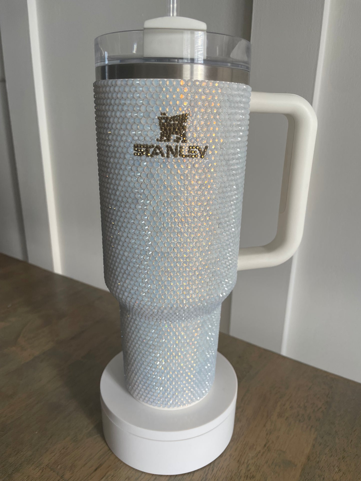 Opal & Gold Rhinestone Tumbler
